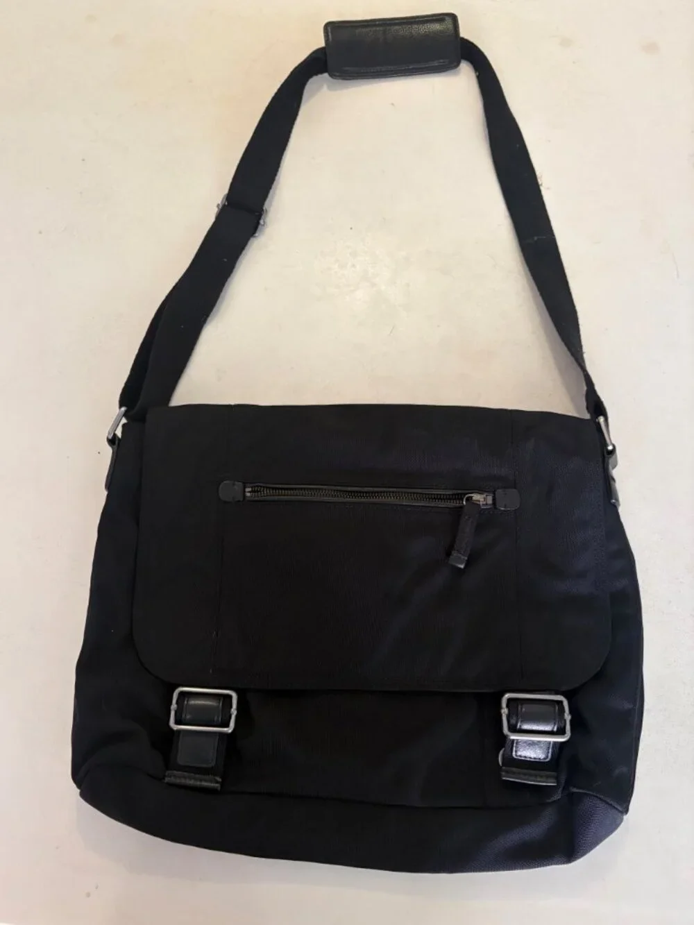 Banana Republic Messenger Bag Black Adjustable Strap NWT
